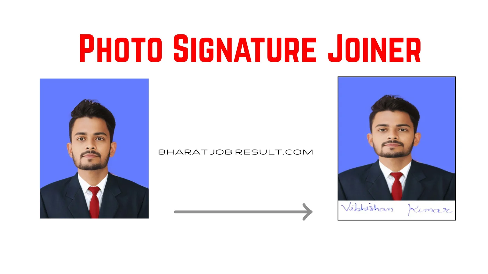 Photo Signature Joiner Tool