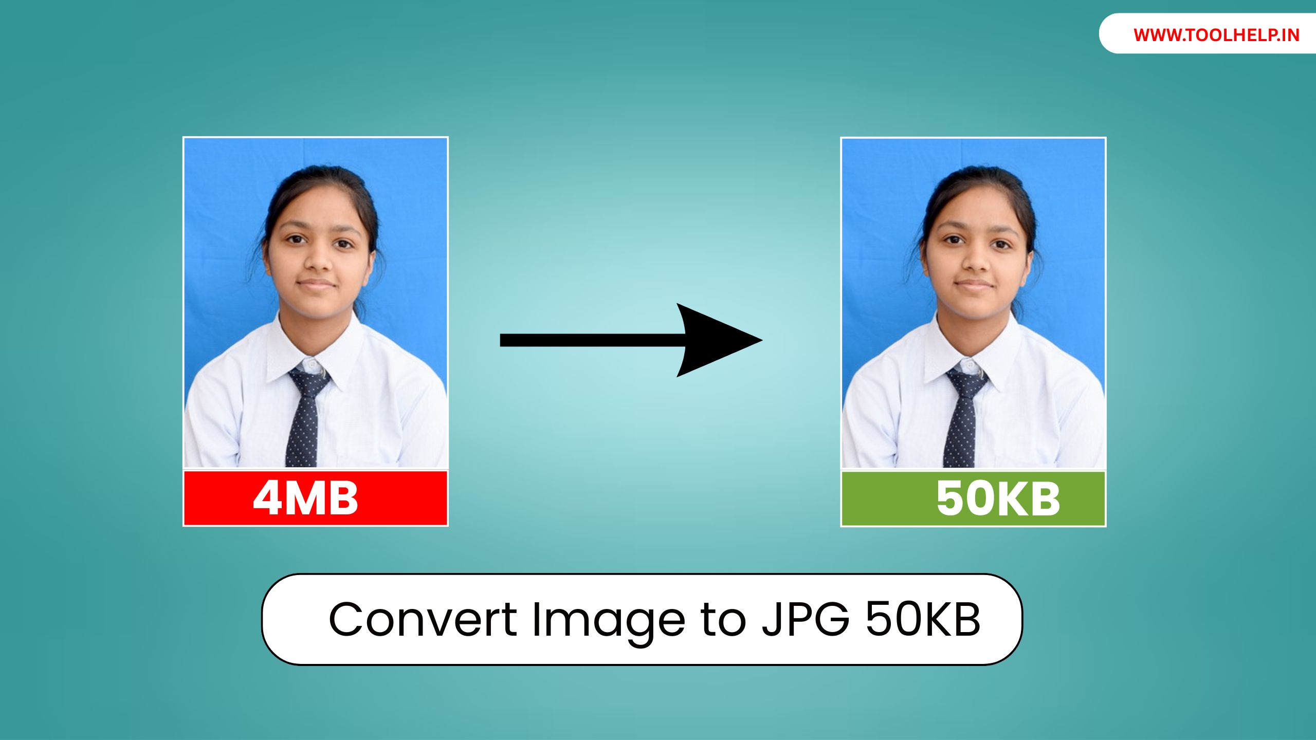 Convert Image to JPG 50KB