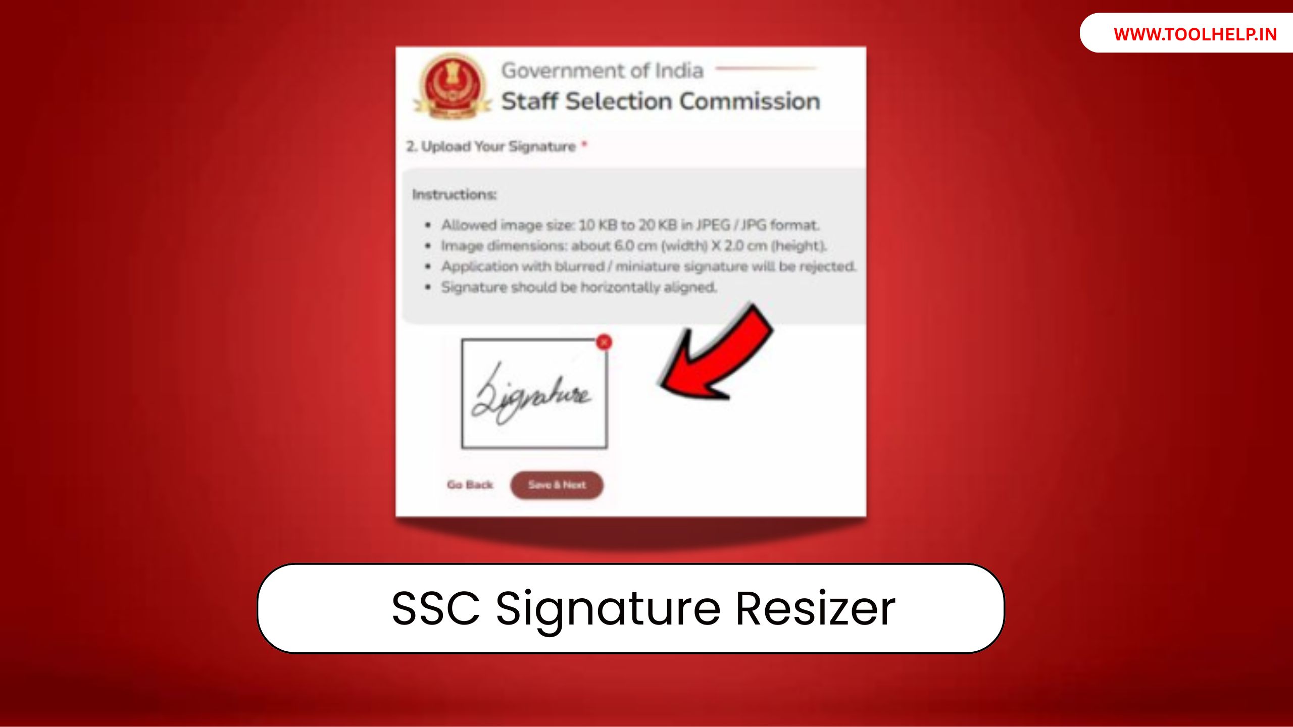 SSC Signature Resizer