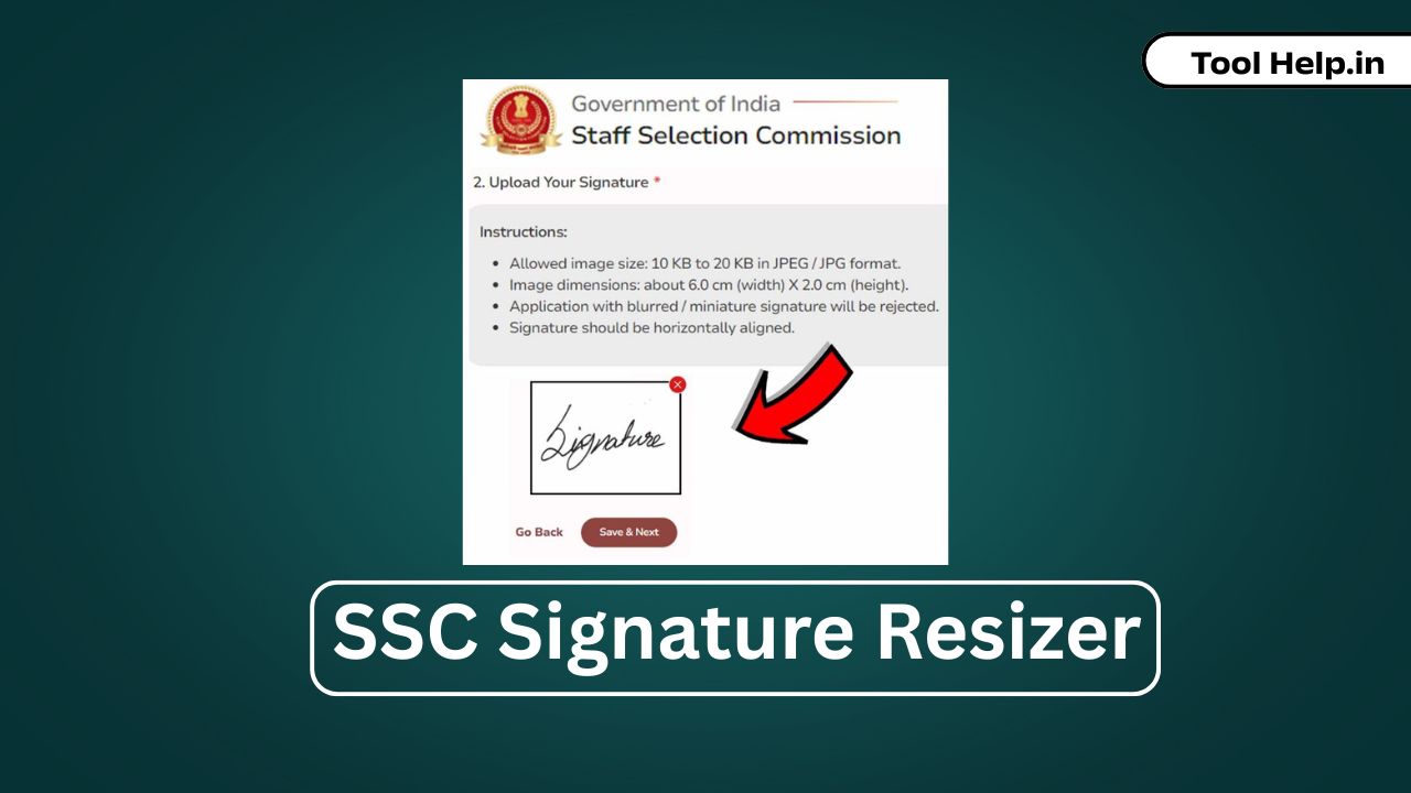 SSC Signature Resizer